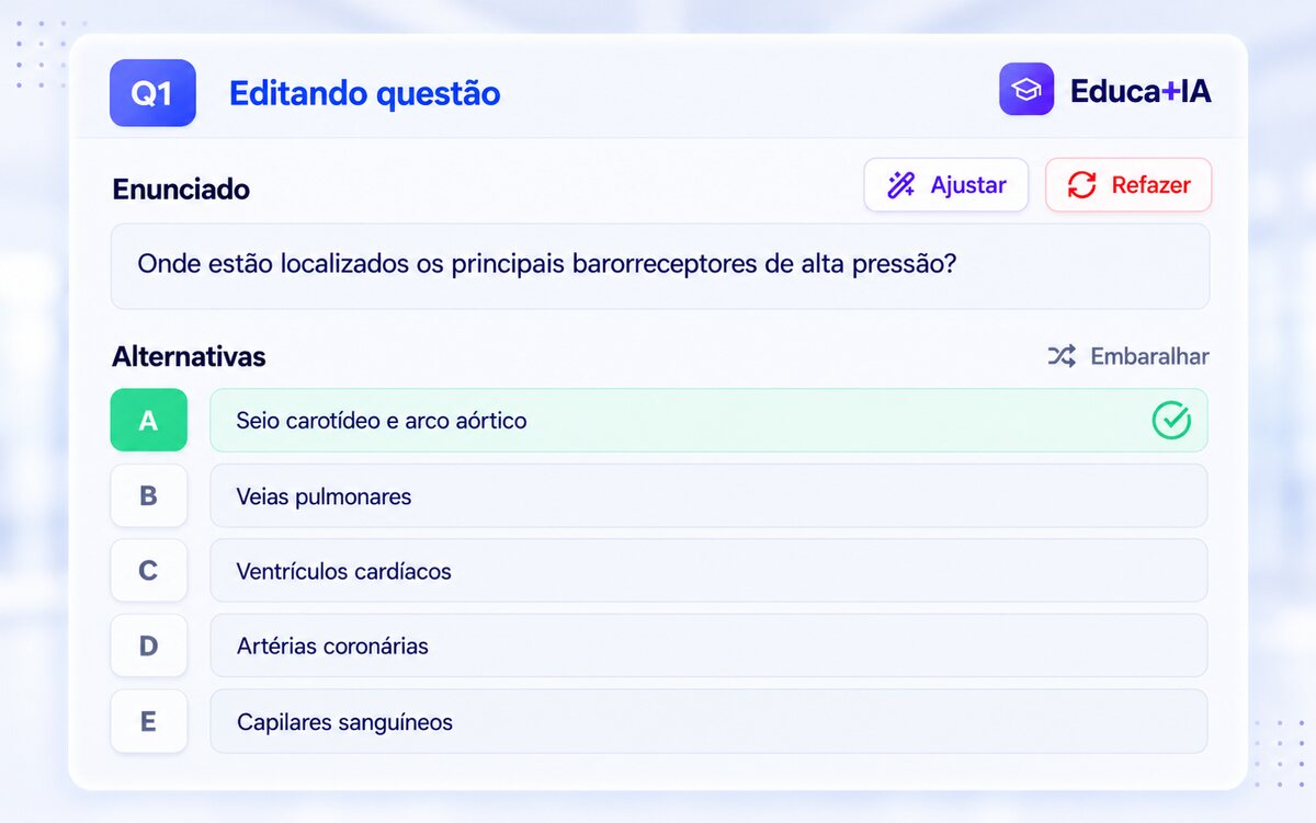 Tela de criação da microprova: o professor escolhe a disciplina, o conteúdo e a quantidade de questões